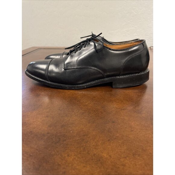 Allen Edmonds Black Leather Cortland Cap Toe Sz 7 1/2  D Made USA. main image 4